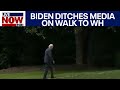 Biden Dodges Media Takes Long Walk Away From Reporters To White House LiveNOW From FOX