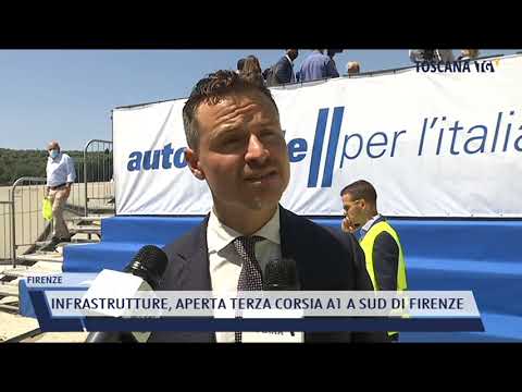 2021-07-30 FIRENZE - INFRASTRUTTURE, APERTA TERZA CORSIA A1 A SUD DI FIRENZE