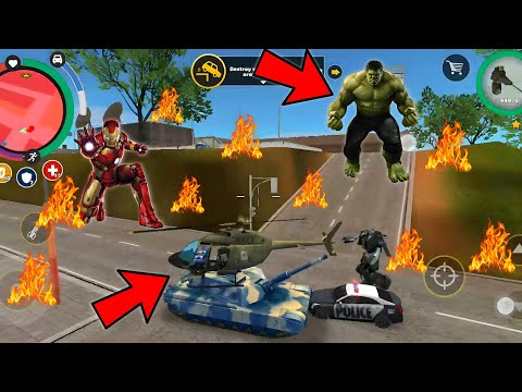 rope hero ne ki BLUE TANK chori 😱🔥 ||  rope hero vice town || rope hero game