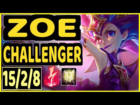 KNIGHT9 (ZOE) - 15/2/8 KDA CHALLENGER GAMEPLAY - KR