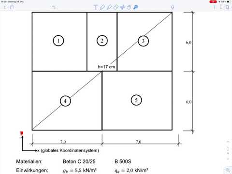 Concrete Construction 2 – Exercise 6 Method according to Pieper/Martens
