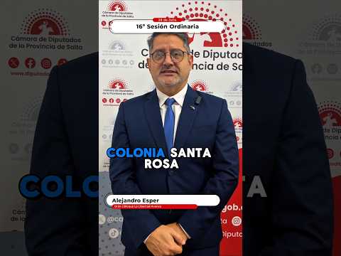 🏛️La Cámara de Diputados aprobó la reforma de la Carta Orgánica de Colonia Santa Rosa