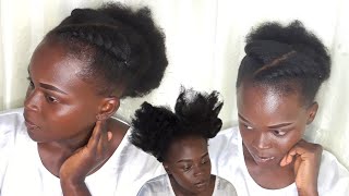 💙💙 Simple Natural Hairstyles..Wash and Go Hairstyle For  4c Natural Hair