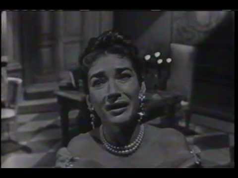 MARIA CALLAS sings  "Vissi D'arte"  on November 25, 1956