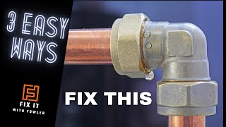 FIX LEAKING COMPRESSION PIPE FITTING - pipe leak?