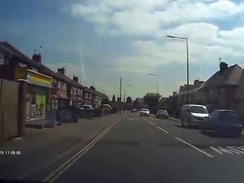 Mini roundabout confrontation