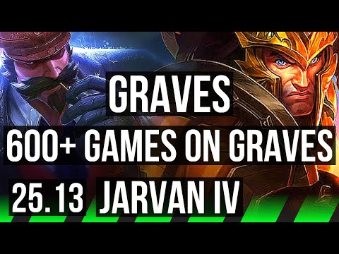 GRAVES vs JARVAN IV (JGL) | 13/1/17, Godlike, 600+ games | VN Challenger | 25.13