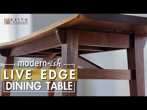 Large Modern Wooden Dining Table