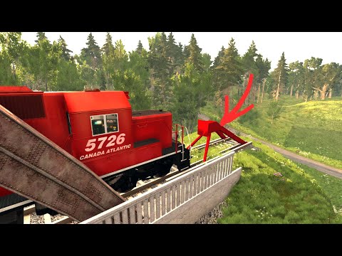 Trains vs Cars vs END STOP - BeamNG.Drive