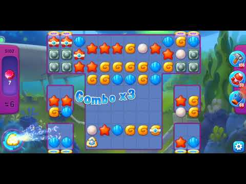 Fishdom. 5102 super hard level no boosters and diamonds