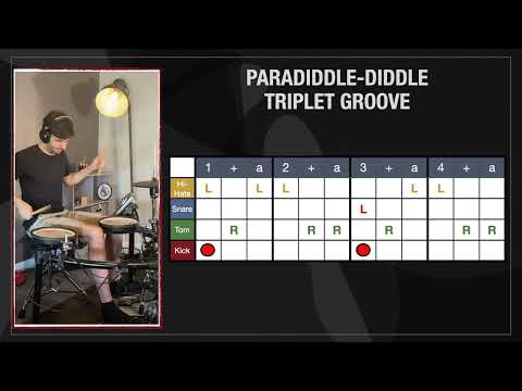 Paradiddle-Diddle Triplet Groove In Less Than 1 Minute