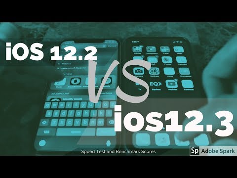 ios12.3 vs 12.2 iPHONE X Speed Test