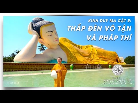 Kinh Duy Ma Cật 05: Thắp đèn vô tận và pháp thí (11/07/2012) Thích Nhật Từ