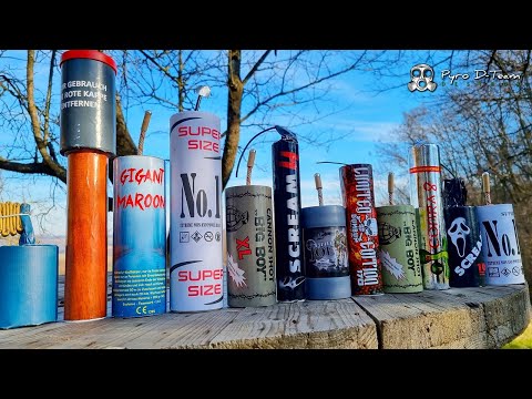 12 STRONGEST FIRECRACKERS IN EUROPE - Gigant Maroon, Cipolla XXL, Little Joe, Cobra 8, Scream 100...