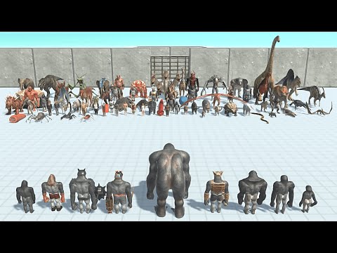 🦍MUTANT PRIMATES VS EVERY FACTION - Animal Revolt Battle Simulator
