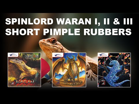 Spinlord Waran I, II & III Short Pimple Table Tennis Rubbers