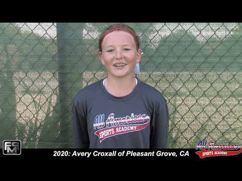 2020 Avery Croxall Pitcher Softball Skills Video - AASA - Allen