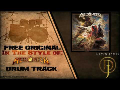 Helloween Styled Free Original Drum Track - (FREE WAV & DRUM MIDI DOWNLOAD)