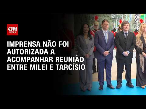 Reunião entre Milei e Tarcísio acontece a portas fechadas | AGORA CNN