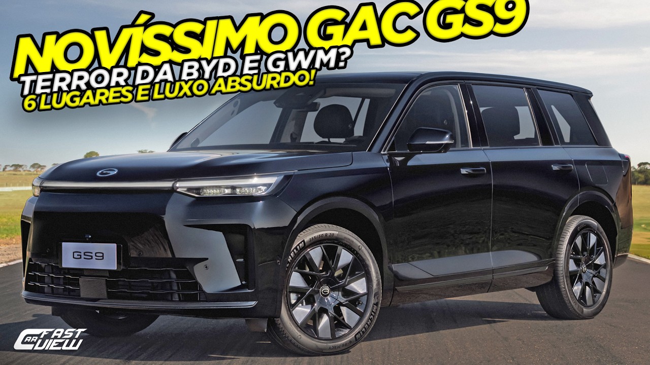 NOVO GAC GS9 SUV ABSURDO COM 500 CV E MASSAGEM +BARATO +BATERIA E +ITENS QUE GWM WEY 07 E BYD ATTO 8