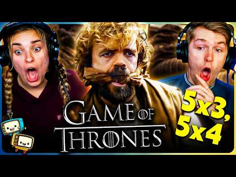 GAME OF THRONES 5x3 & 5x4 Reaction! | First Time Watch! | Peter Dinklage | Lena Headey