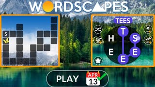 Wordscapes Daily Puzzle April 13, 2023
