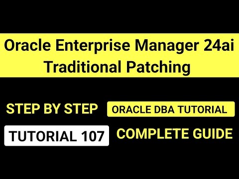 Oracle Enterprise Manager 24ai – Traditional Patching Guide | Step-by-Step Walkthrough