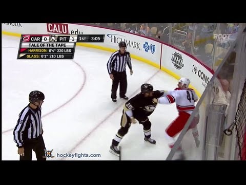 Jay Harrison vs Tanner Glass Oct 8, 2013
