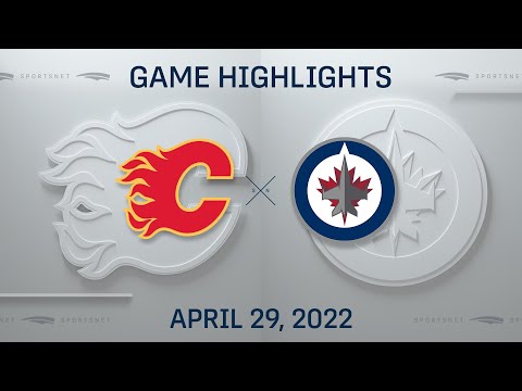 NHL Highlights | Flames vs. Jets - Apr 29, 2022