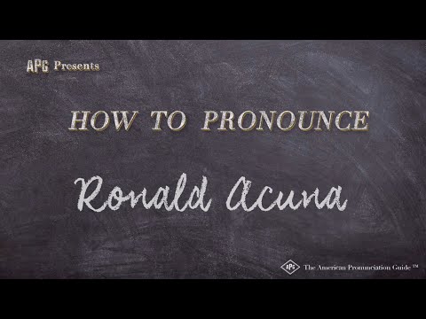 How to Pronounce Ronald Acuna (Real Life Examples!)