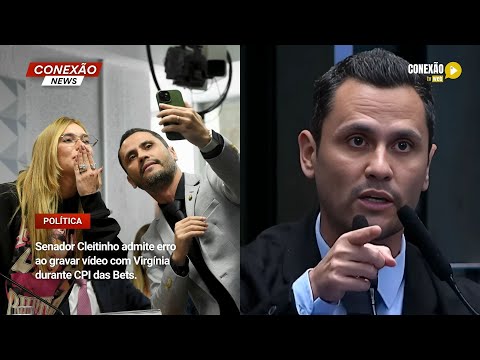 Vídeo: Senador Cleitinho admite erro ao gravar vídeo com Virgínia durante CPI das Bets.