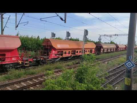 Tren de marfa DB Cargo Romania trece prin Secuieni Roman cu LEMA 480-023-7 - 23.07.2022