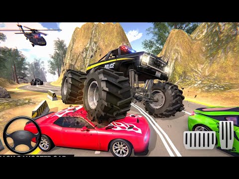 US Police Monster Truck Gangster Car Chase Games 2021-Gameplay Walkthrough Part 1 (Android, iOS)