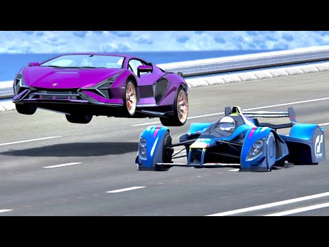 Lamborghini Sian with Jet Engine vs Red Bull X2010 - Drag Race 20 KM