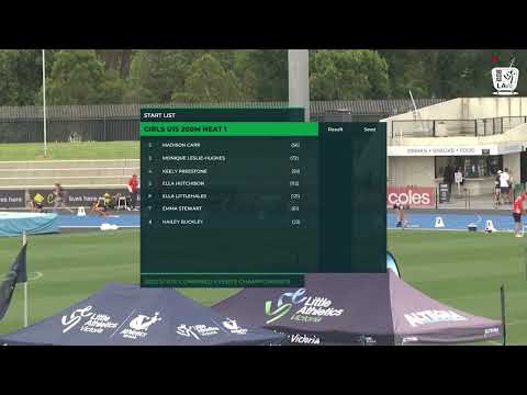U15 Girls 200m Heat 1: 2022 Commonwealth Bank State Combined Events Championships - Saturday