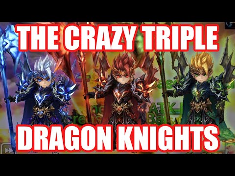 【Summoners War | Curry's RTA】THE CRAZY TRIPLE TEAM DRAGON KNIGHTS!!