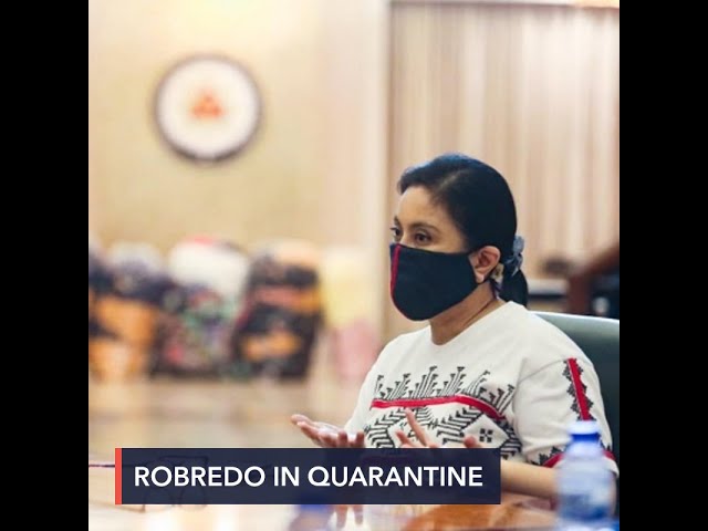 Robredo in quarantine after exposure to COVID-19 case