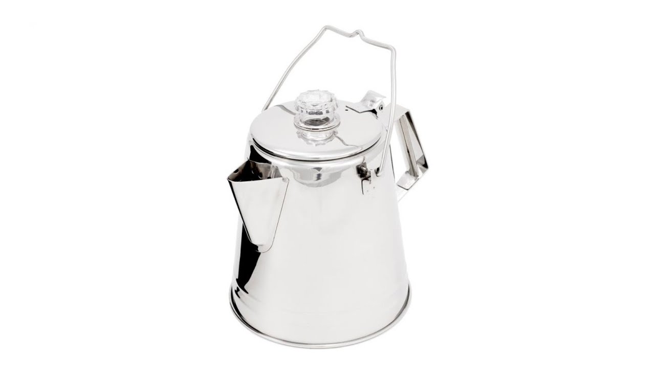 Glacier Stainless Percolator - 14 Cup Koffiezetter - Video