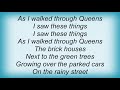 King Missile - As I Walked Through Queens Lyrics