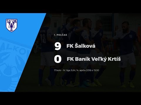1.polčas, FK Šalková - FK Baník Veľký Krtíš, 14.4.2018 o 15:30