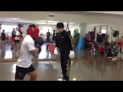 ボクシング ジャブだけのマススパー　パンチスキルアップセミナー 2014年9月