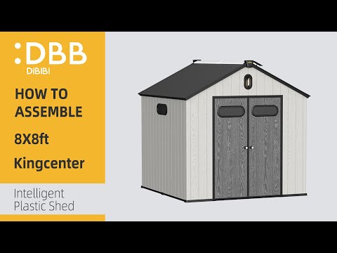 DBB DiBiBi Intelligent Plastic Shed 8x8ft Assembly video（New part number）Third upgraded version