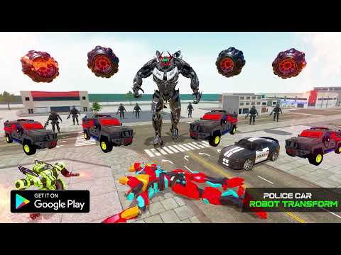 Police Robot Car Transform - Game Trailer - Transformers Game on Android