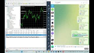 An example of how to simultaneously close half of a trade and move it to breakeven use Telegram Copy