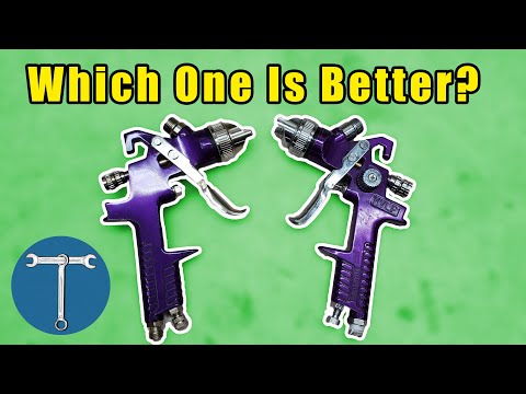 Teardown Review: Which $10 Harbor Freight purple HVLP paint spray gun is best?