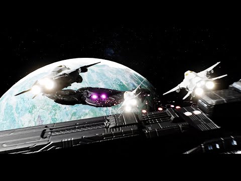 Halo Space Battle One-Take | Unreal Engine 5 Short
