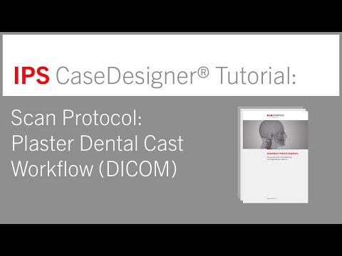 Scan Protocol For Virtual Planning Of Orthognathic Procedures – Plaster Dental Cast Workflow (DICOM)
