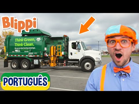 , title : 'Blippi Português Caminhões de Lixo e Reciclagem com Blippi | aprender sobre reciclagem | Educativos'