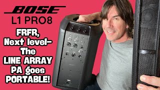Video thumbnail for NEXT LEVEL FRFR SYSTEM! Bose L1 PRO8 Line Array Portable PA by Pete Thorn