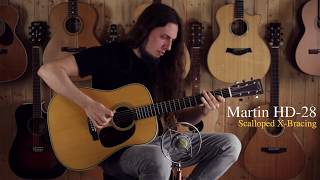 Video thumbnail for Martin D28 VS HD28 by Btm Guitars